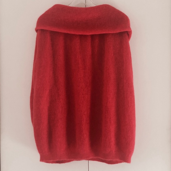 Lil pour l'Autre I Vintage Tricot Coral Red Mohair Sweater - Picture 2 of 16